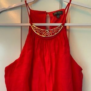 Hot pink/red maxi dress